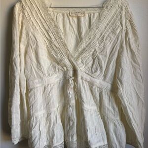 Lucky Brand Women's Ivory Blouse